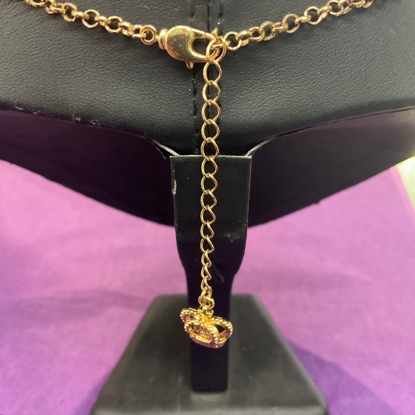 Vintage Butler and Wilson Gold tone multicoloured borealis crystal key pendant, signed in original box, 21st birthday, gifts for them.