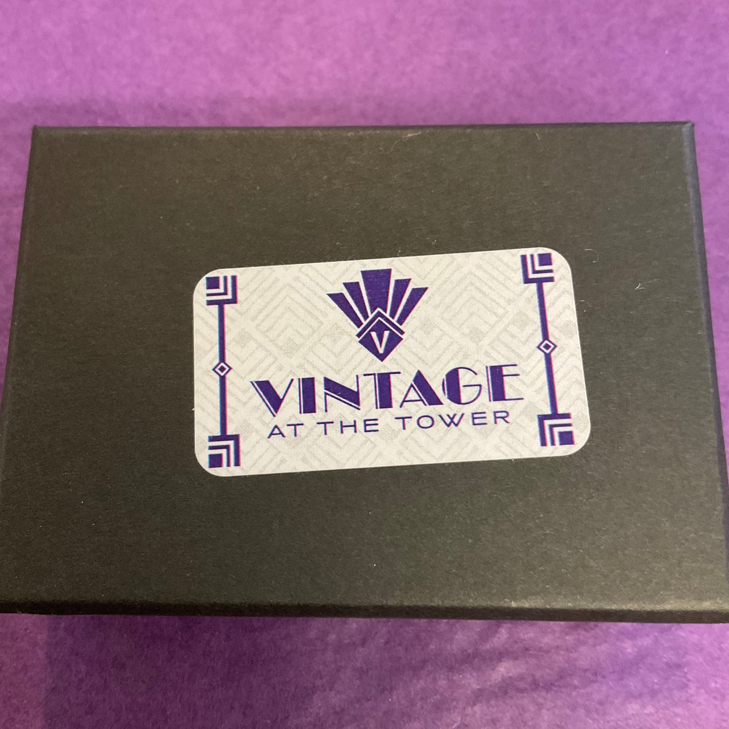 Antique small Sterling Silver and Marcasite Crown Brooch, safety chain, stamped