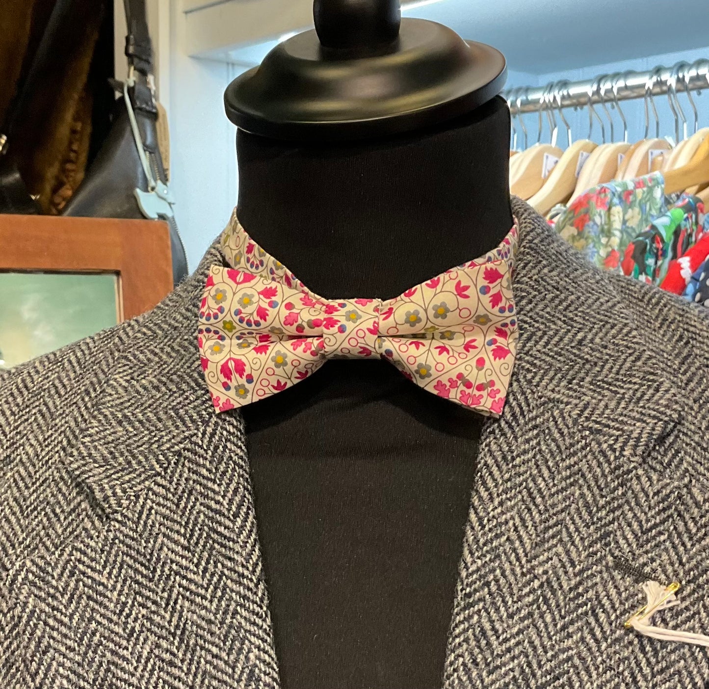 Vintage handmade Liberty Tana Lawn Bow tie.