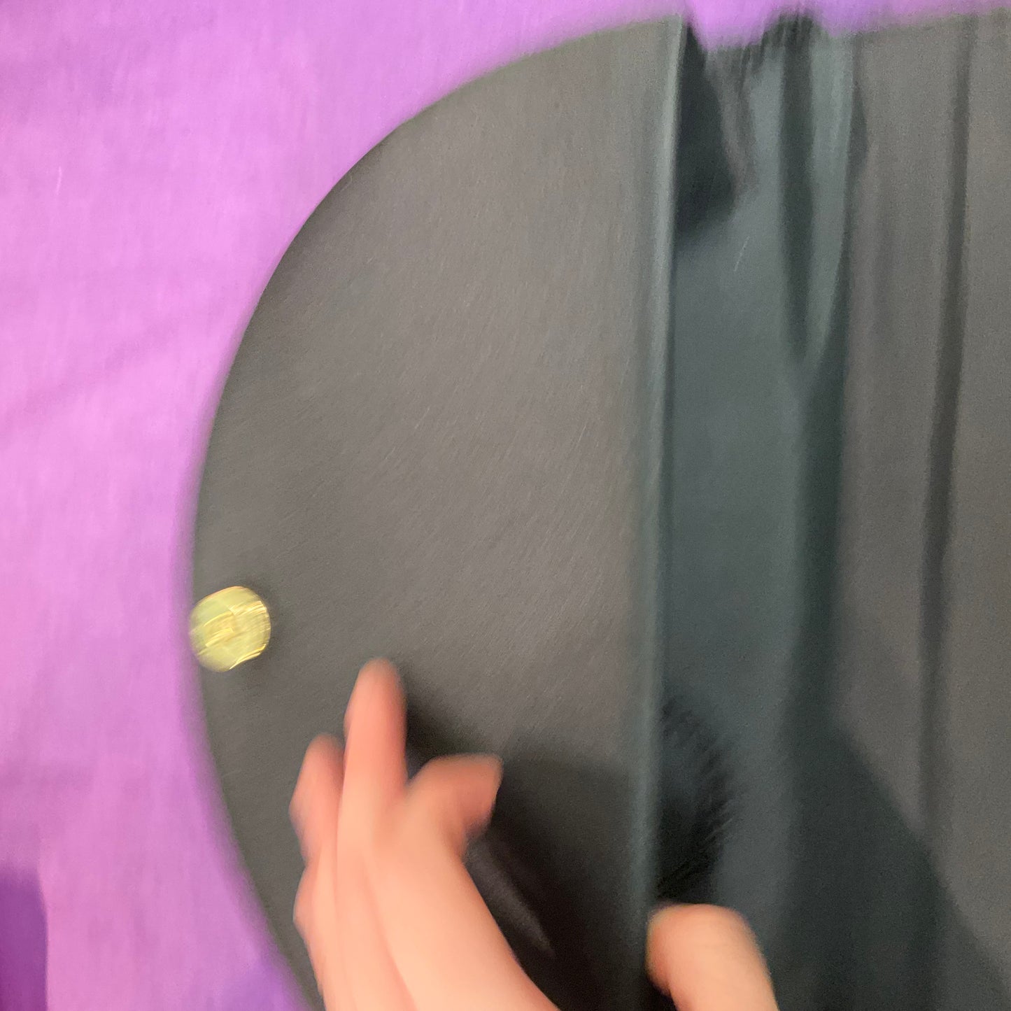 Vintage Half Moon 1970/80s Sequinned Satin Evening Bag