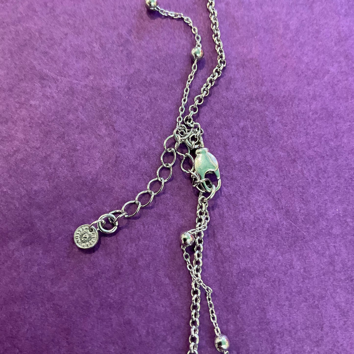 Vintage Butler and Wilson statement Rainbow Borealis Bow Necklace/pendant. Gift for her, vintage gift, wedding gift