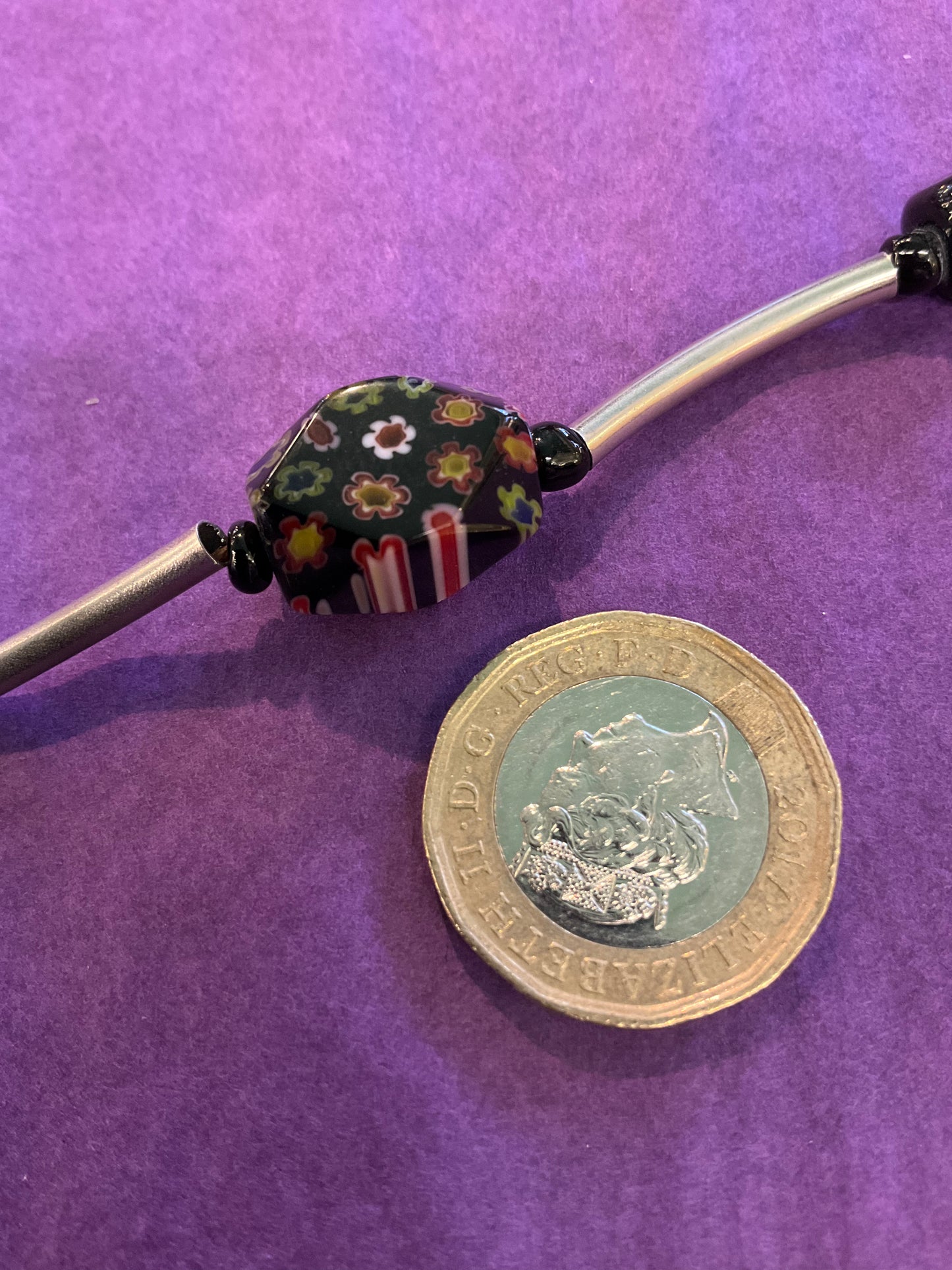 Vintage 1960/70s Venetian Murano Glass Millie Fiori Beaded Necklace