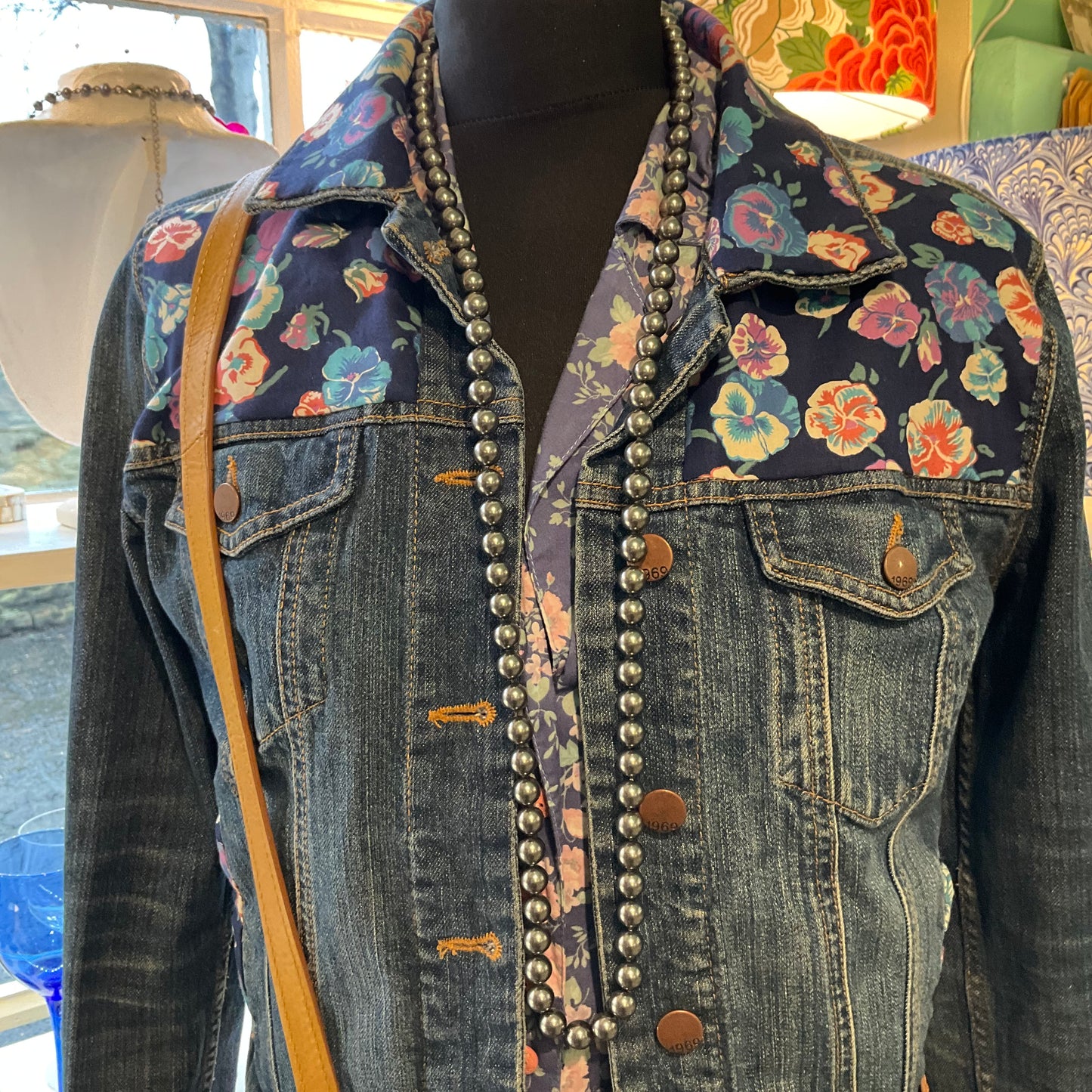 vintage ALTIER SWAROVSKI Opera Length Pewter Faux Pearl Beaded Necklace, Signed in original box, Wedding, Prom , Gifts for her