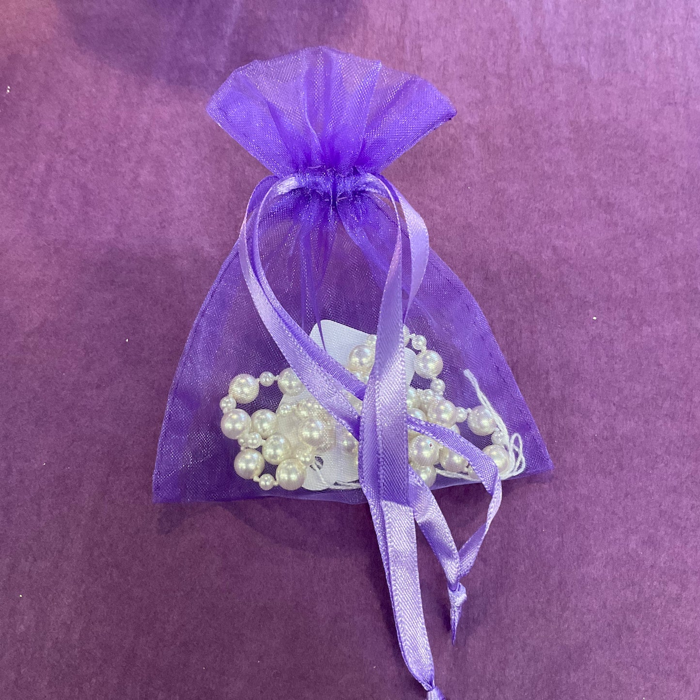 Vintage 1950s Hand Knotted Faux pearl necklace, wedding gift, gift for her.