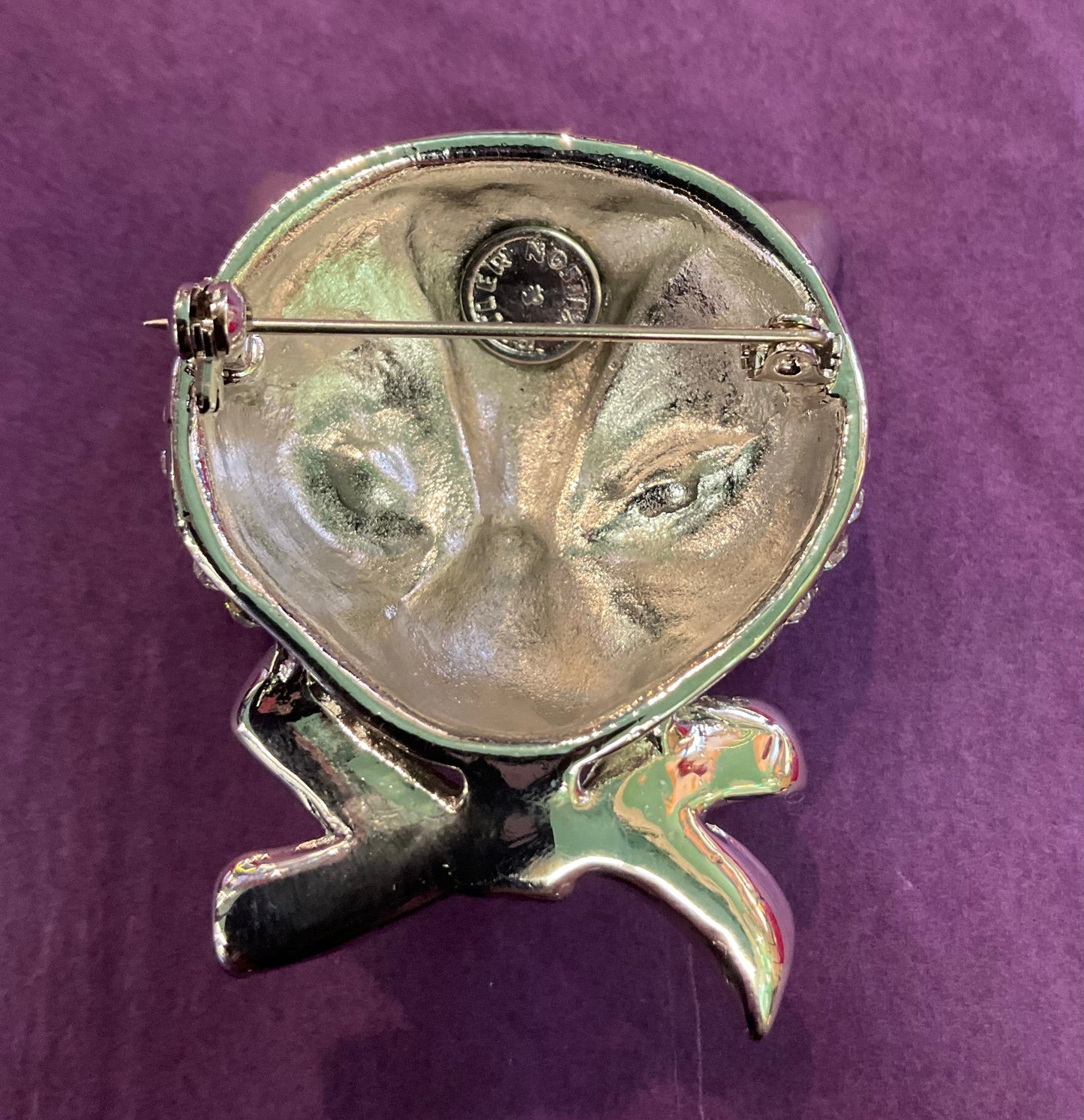 Vintage Butler and Wilson Siamese Cats Rhinestone Brooch
