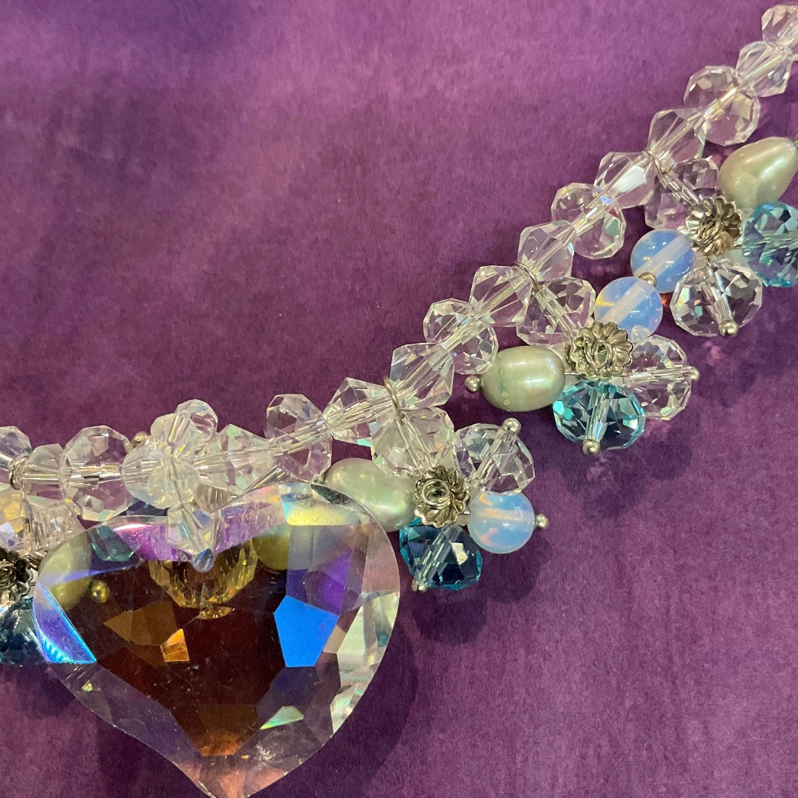 Vintage Butler and Wilson Crystal and Freshwater Pearl Necklace