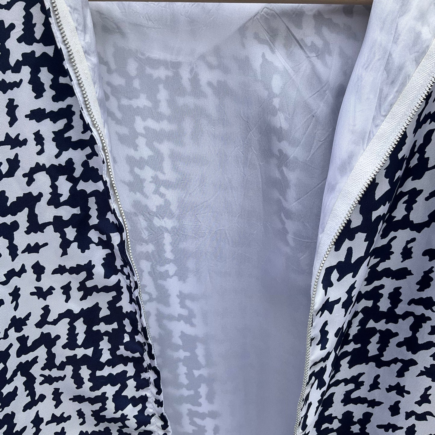 Vintage 1960/70s Liberty silky rayon white and navy bow neck shift dress, size 12ish, wedding, party, summer holiday.