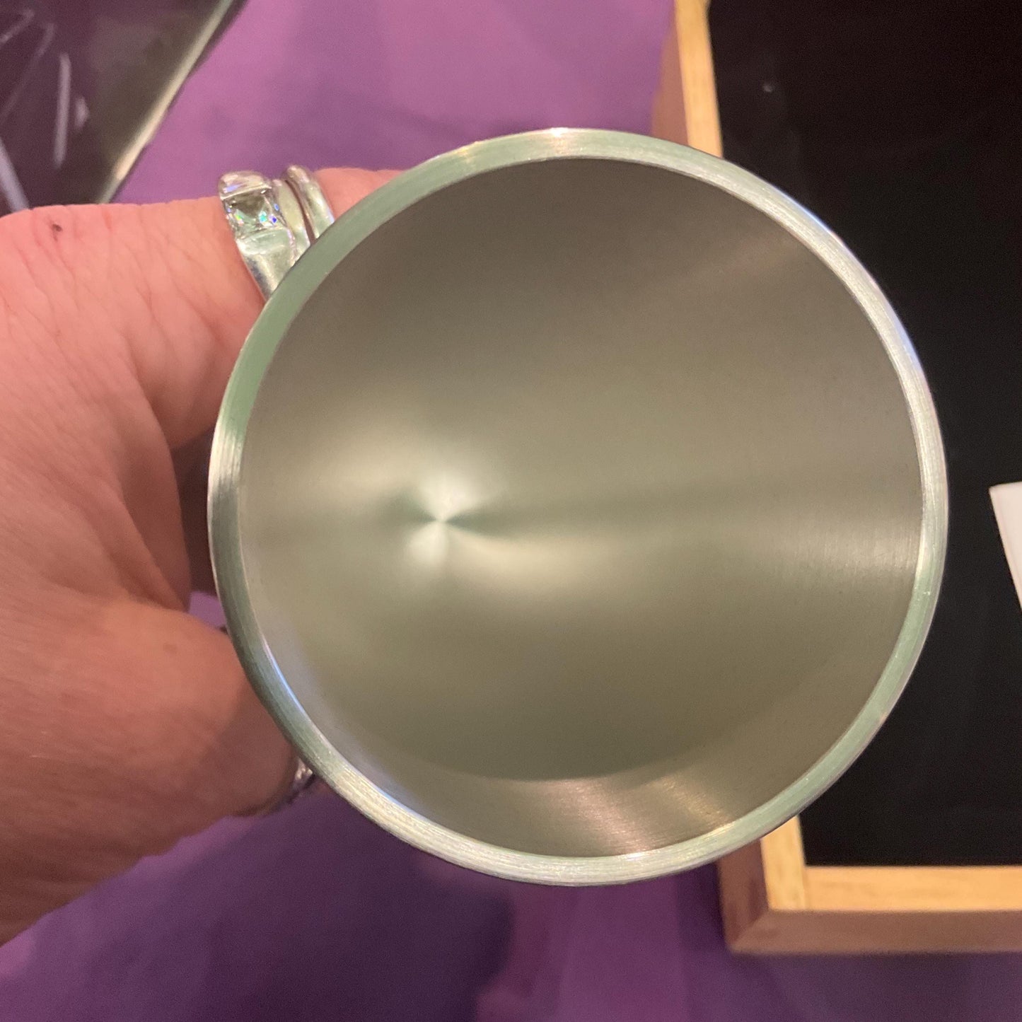 Vintage Royal Selangor Pair of Pewter Champagne Goblets, unused in original presentation case, fine dining, Father’s Day gift