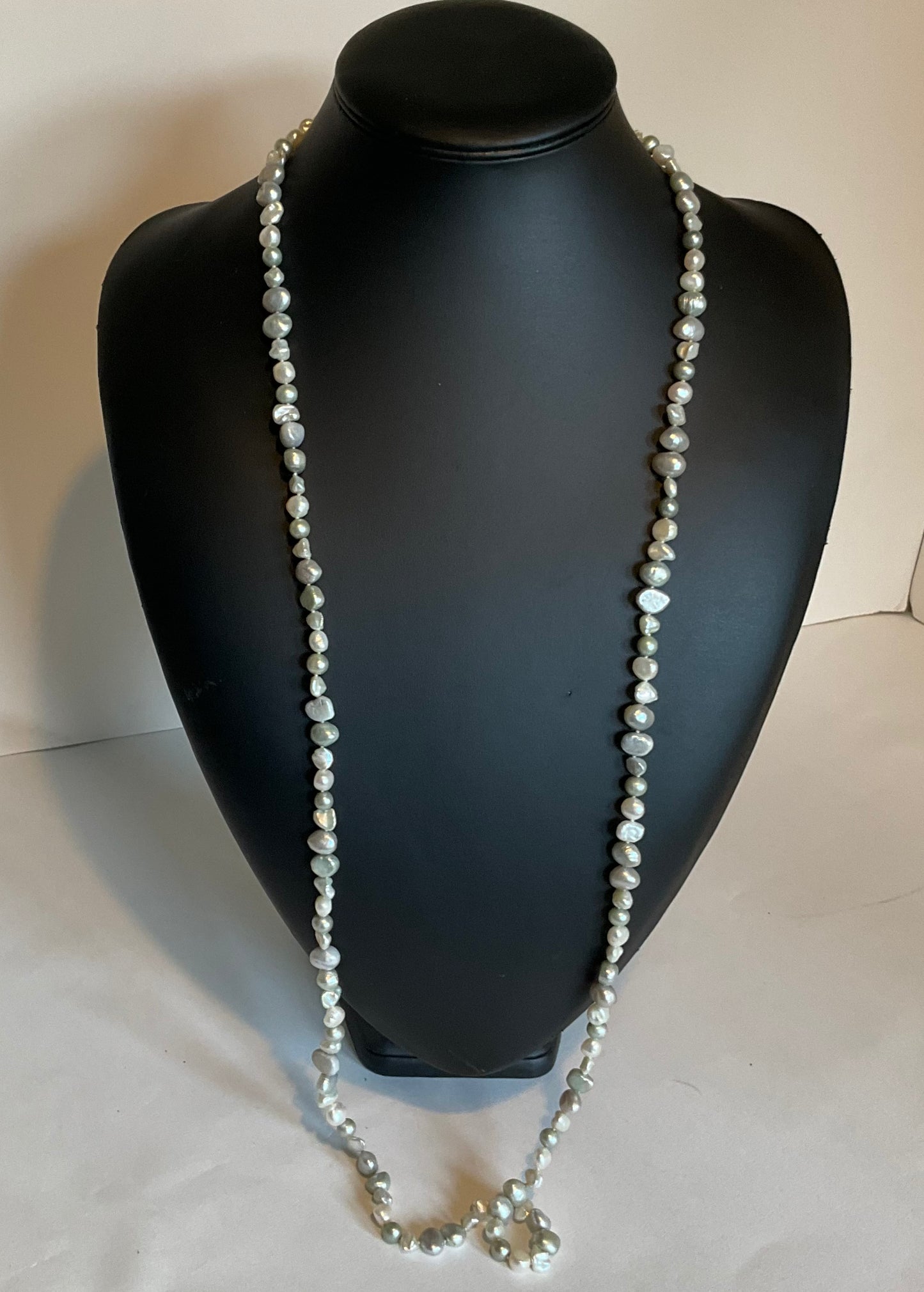 Vintage Flapper Length Fresh Water pearl Necklace
