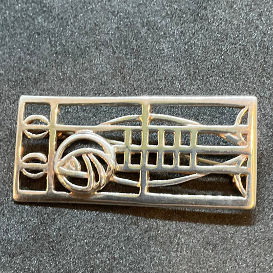 vintage Sterling Silver Mackintosh Brooch