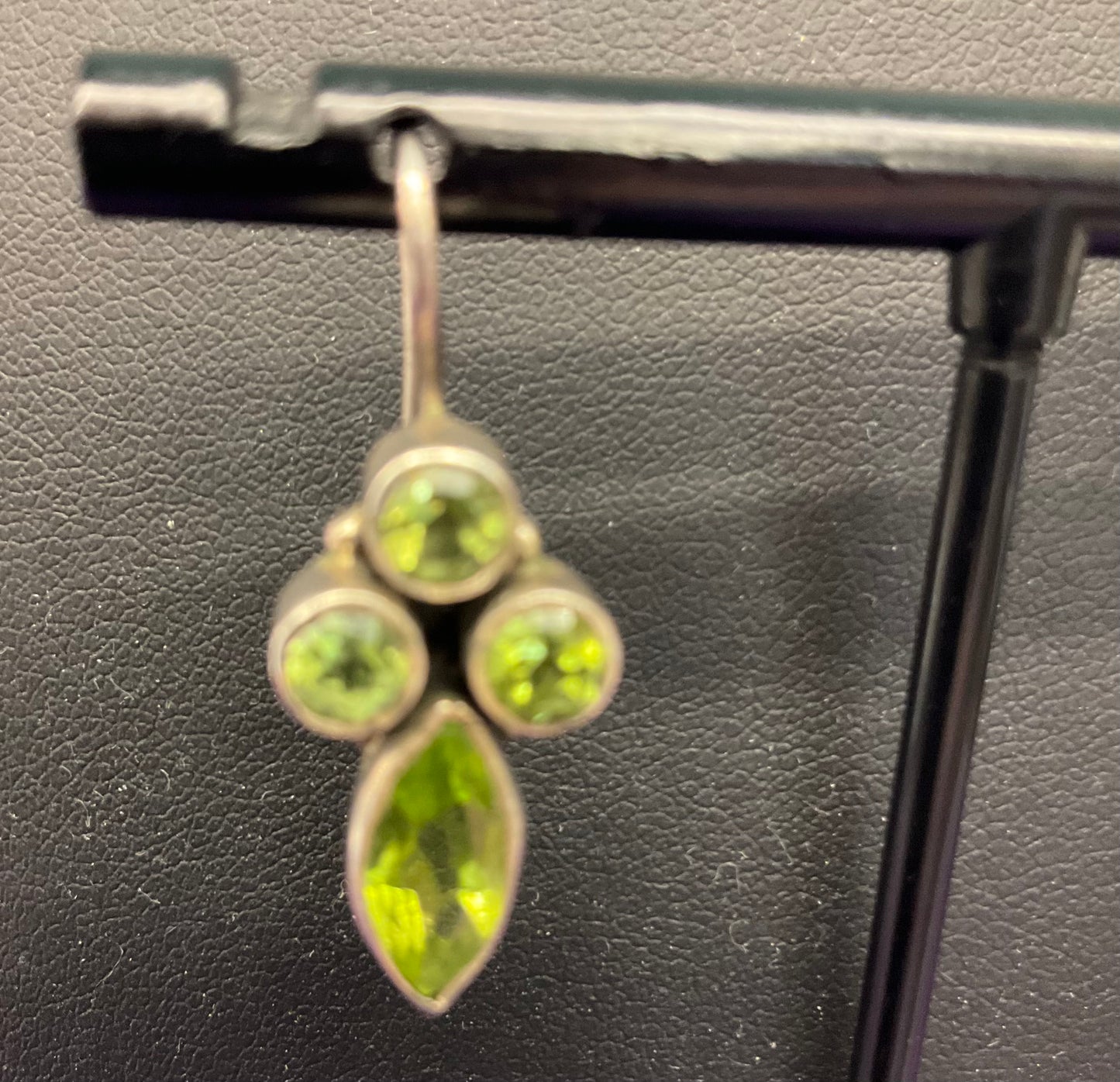 VintageArtisan Made Silver (925) and Peridot Crystal Drop Earrings, Gifts for her, Health & Healing Gemstone