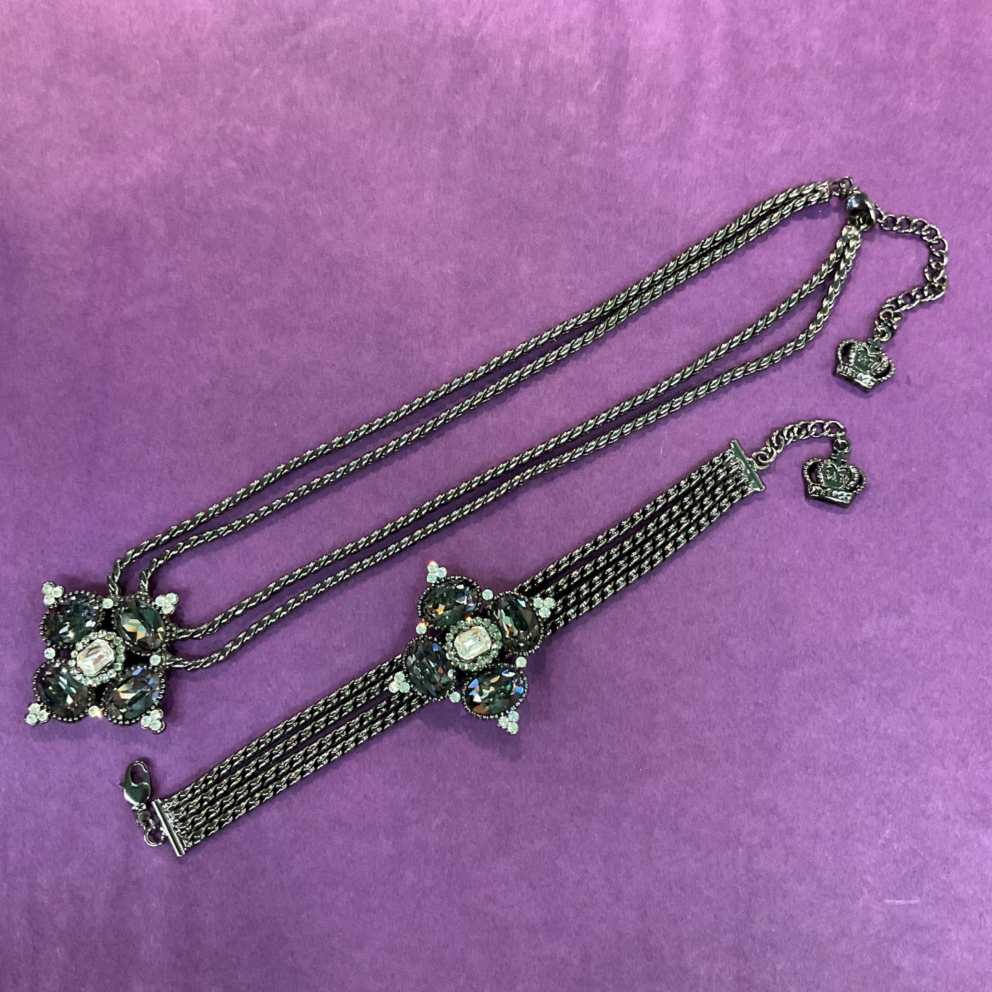 Vintage Butler and Wilson Statement Necklace and Bracelet Set