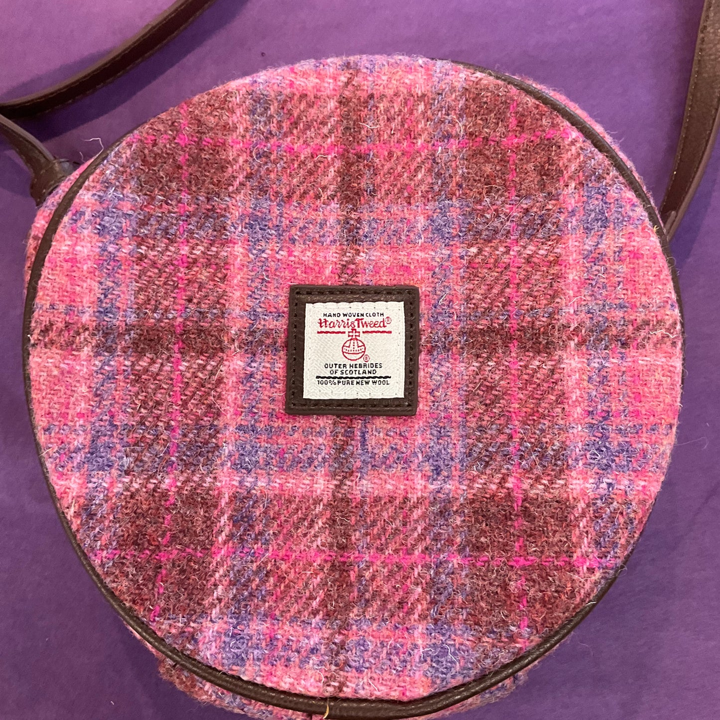 Vintage tartan Harris Tweed shoulder/crossbody bag by GLEN APPIN of Scotland