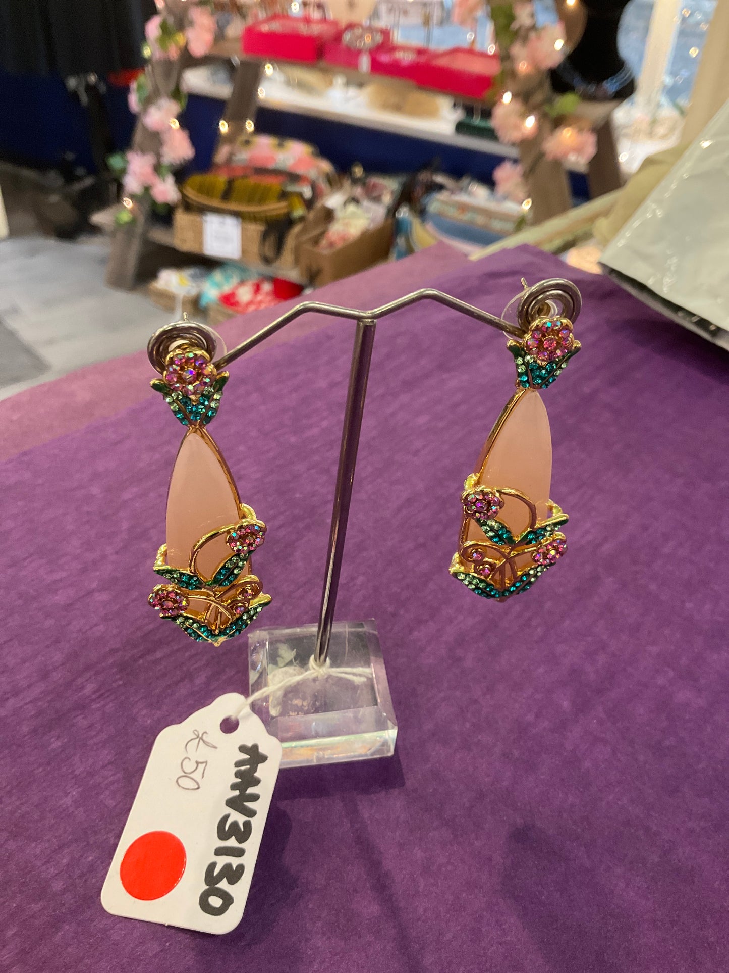 Vintage Butler and Wilson long Drop Crystal Earrings