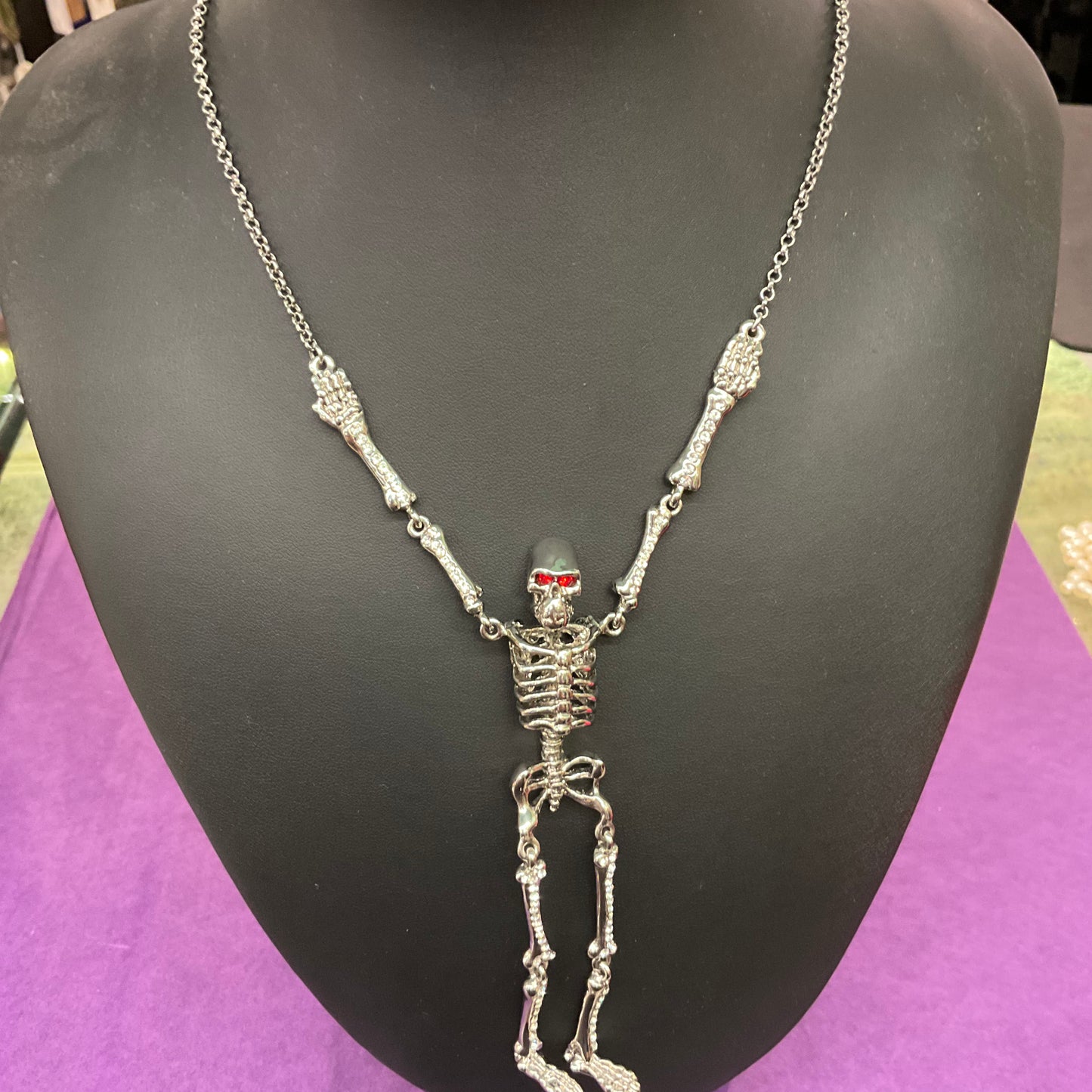 Vintage Butler and Wilson Skeleton Statement Necklace