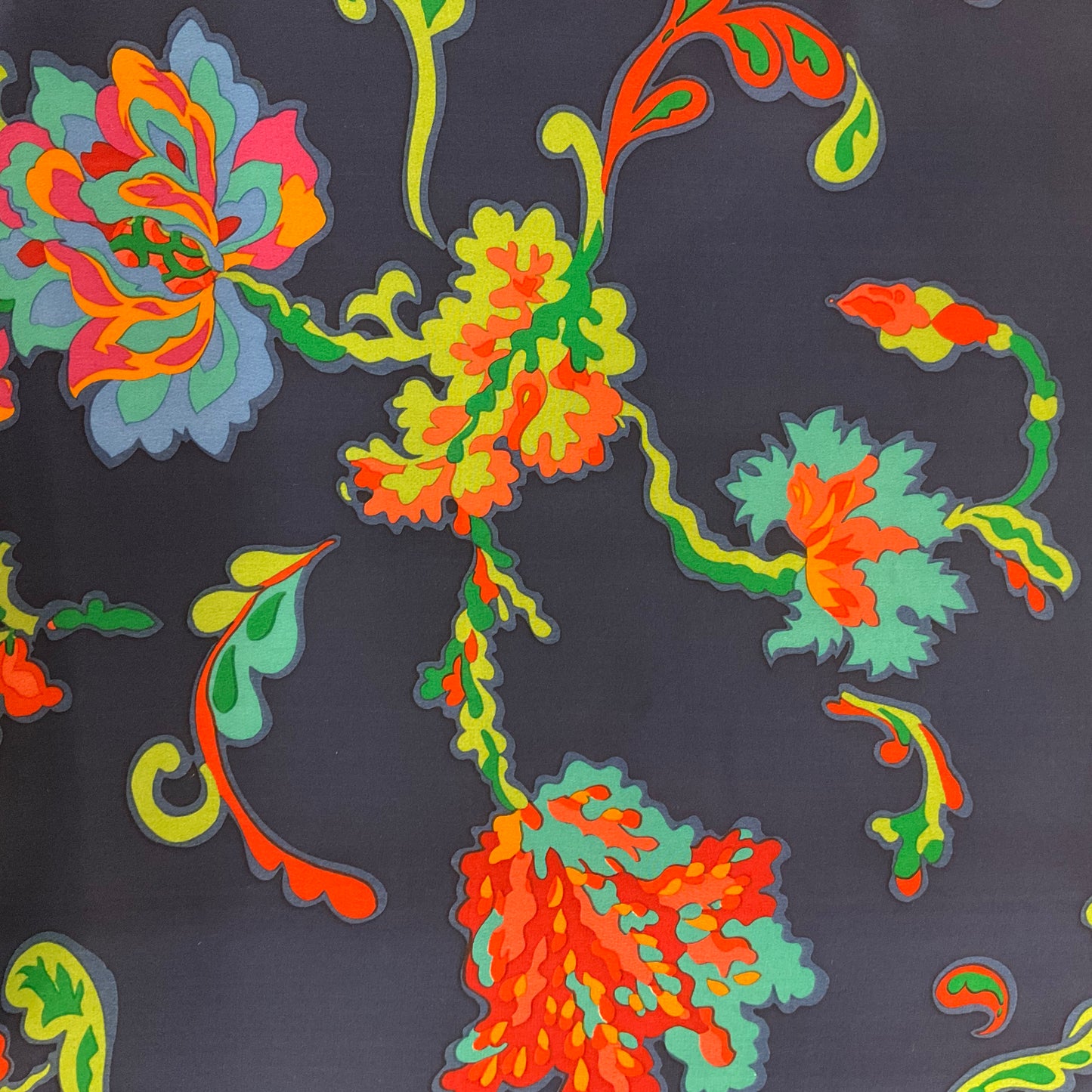 Vintage Liberty of London pure silk floral rectangular scarf, jewel bright colours, birthday, anniversary gift.