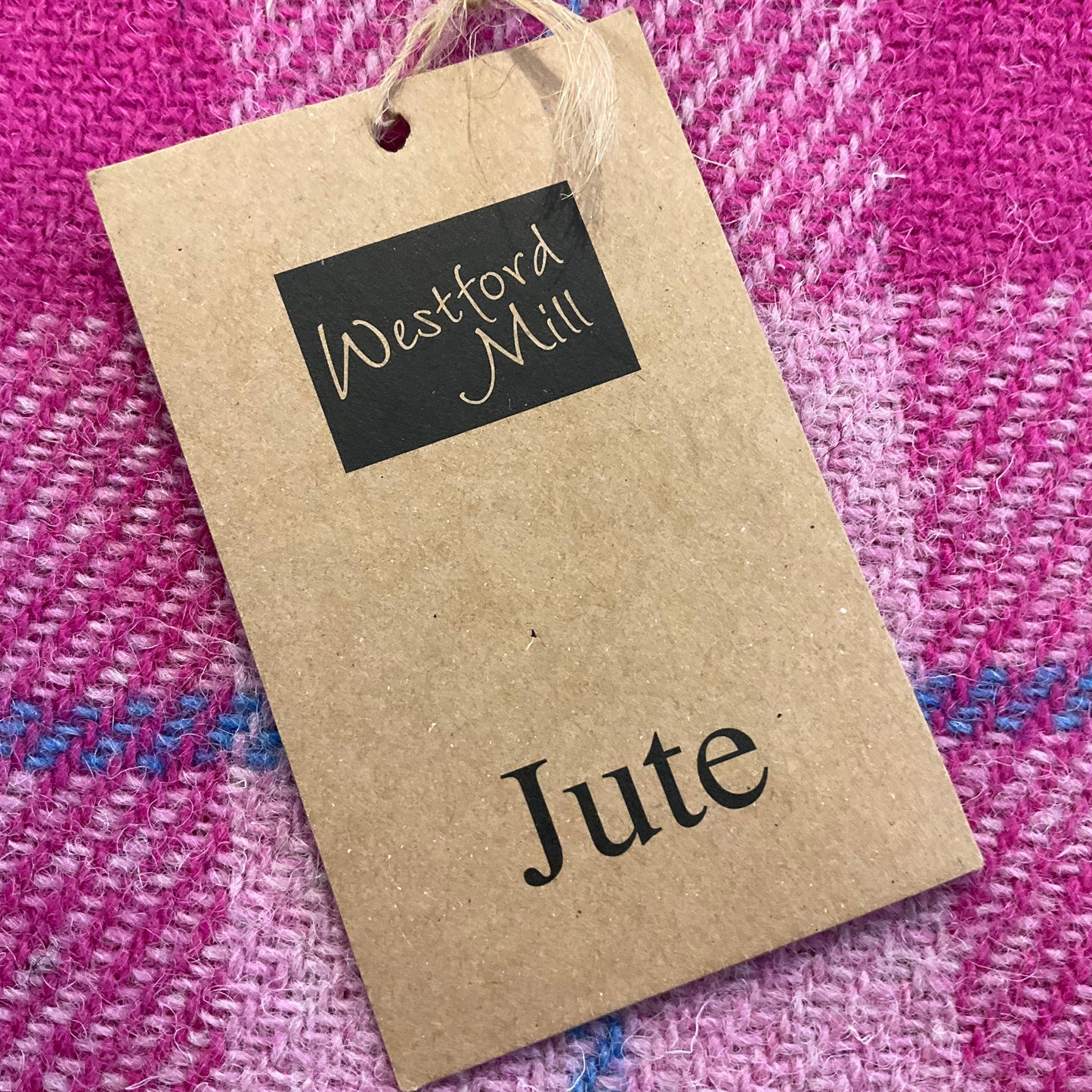 Vintage, Unused Harris Tweed and Jute Shopper by Westford Mill who produce a thoughtfully designed collection of eco-friendly products