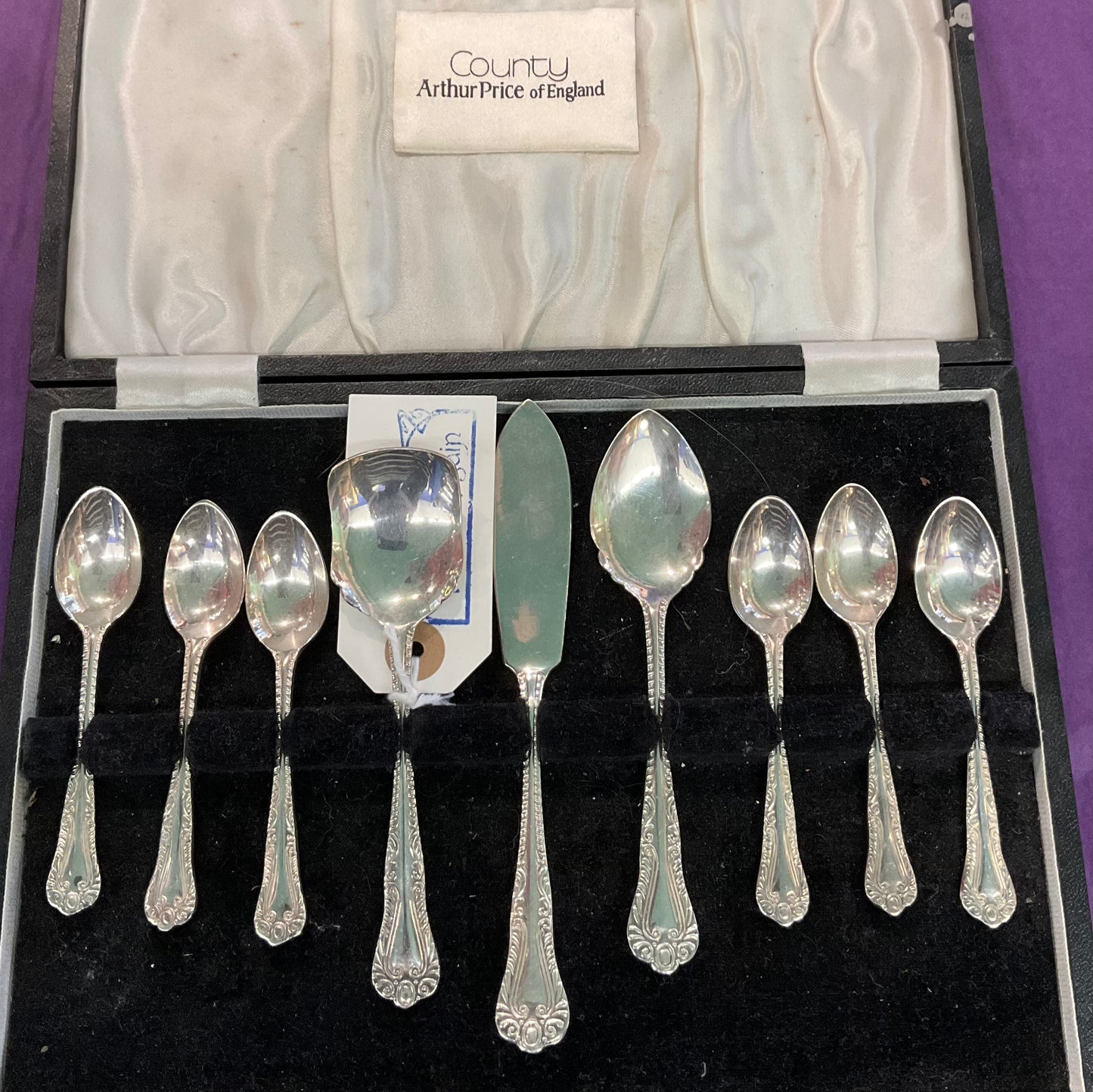 Vintage Silver Plated Afternoon Tea Set “ country plate” By Arthur Price