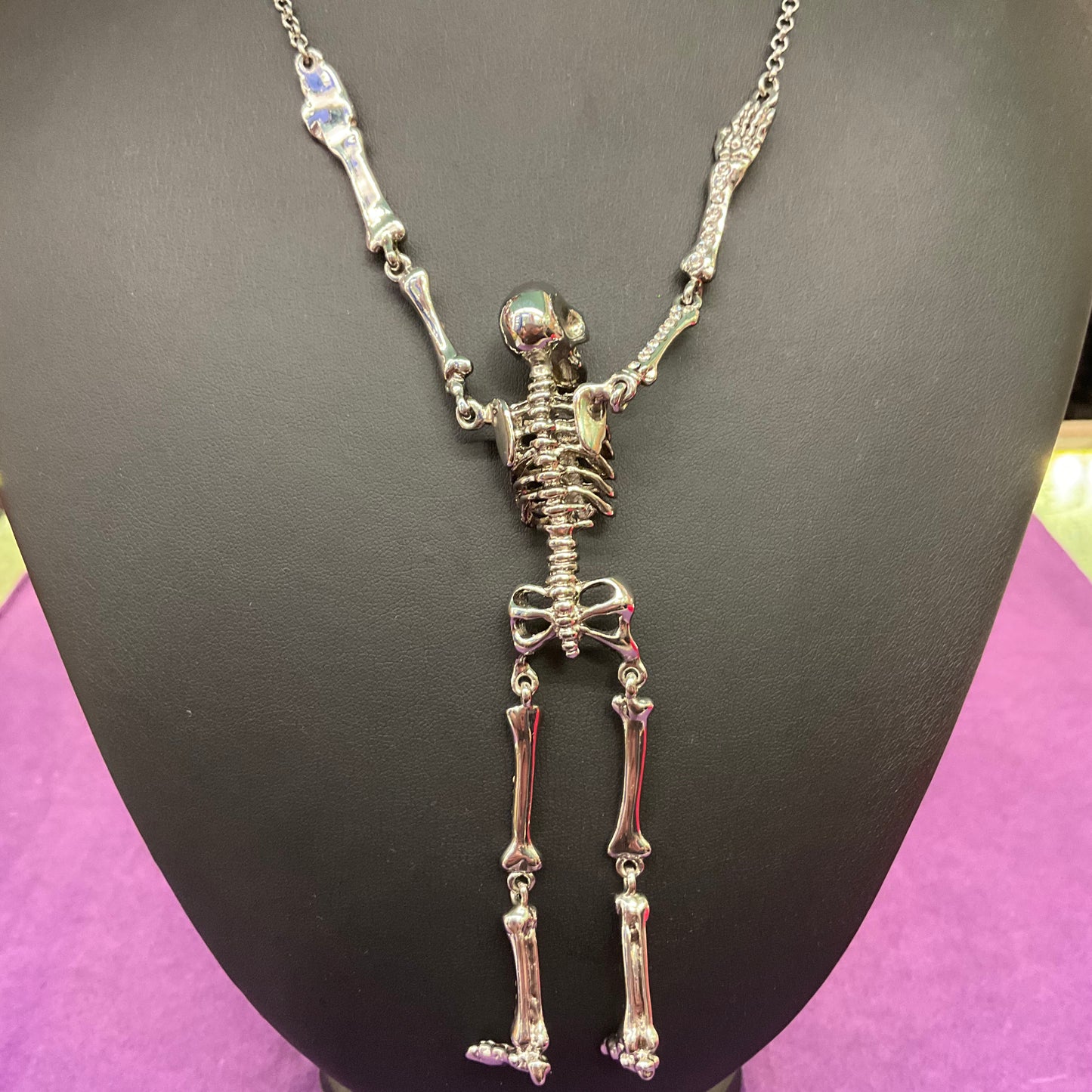 Vintage Butler and Wilson Skeleton Statement Necklace