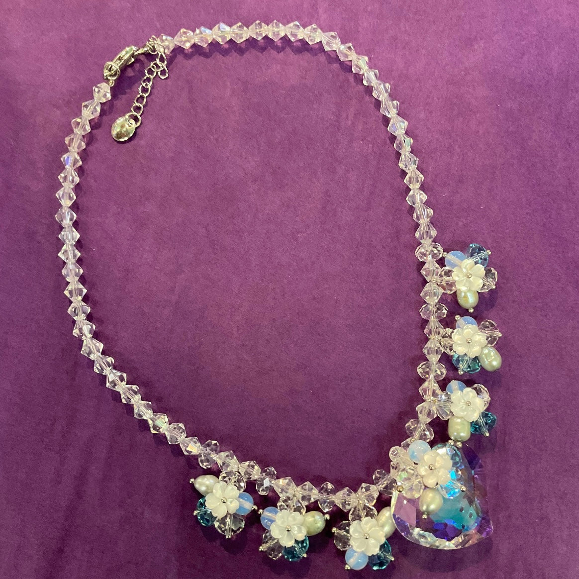 Vintage Butler and Wilson Crystal and Freshwater Pearl Necklace
