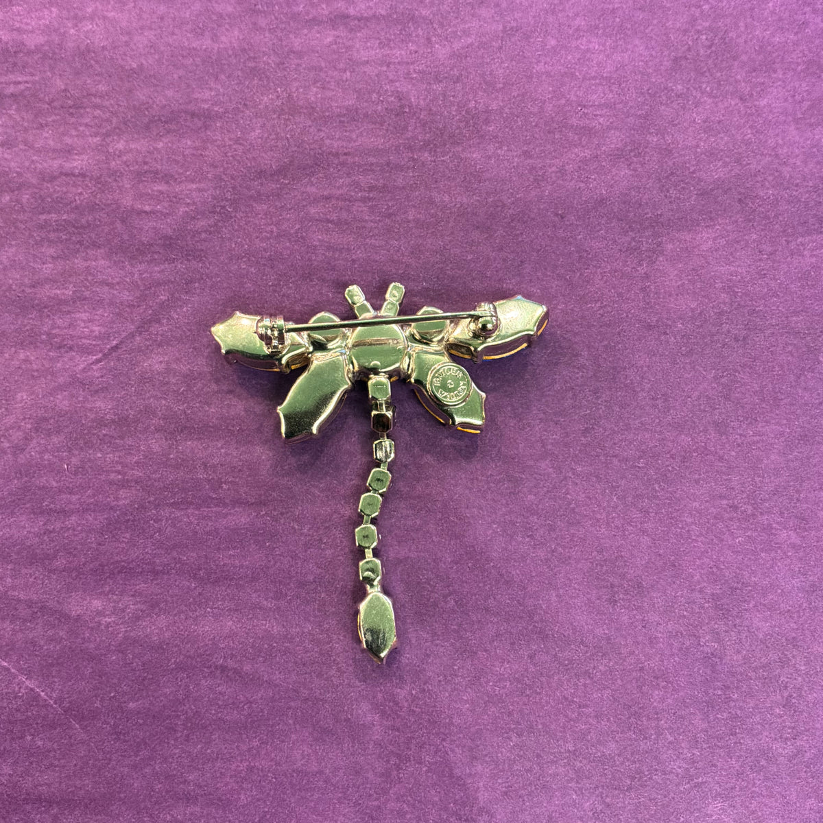 Vintage Butler and Wilson Rainbow Crystal Dragonfly Brooch