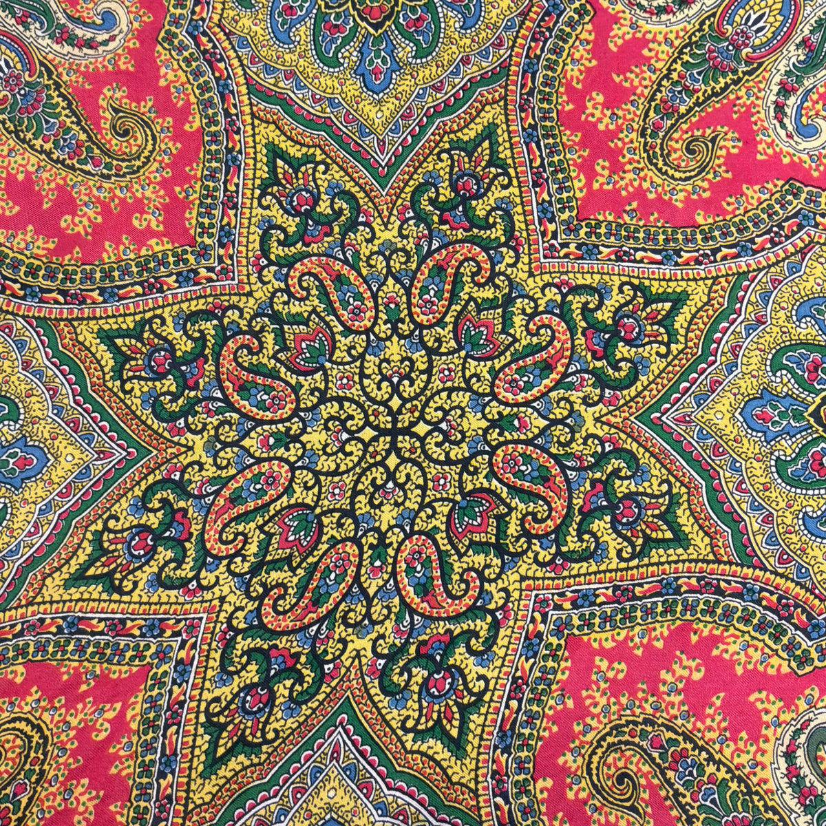 Vintage Liberty of London 1950/60s Pure Silk Vibrant Paisley Scarf