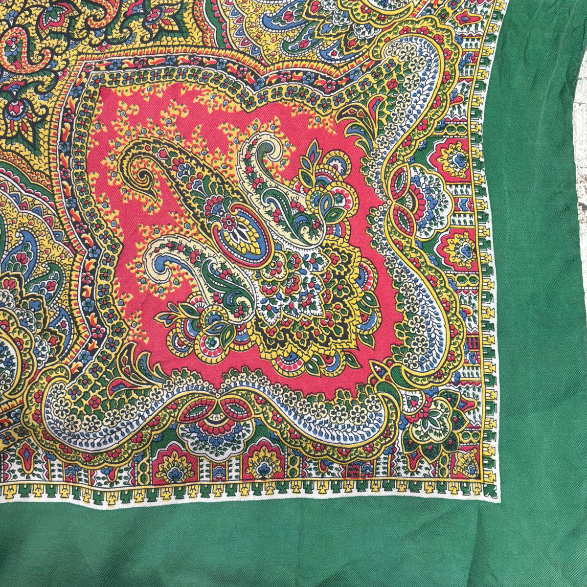 Vintage Liberty of London 1950/60s Pure Silk Vibrant Paisley Scarf