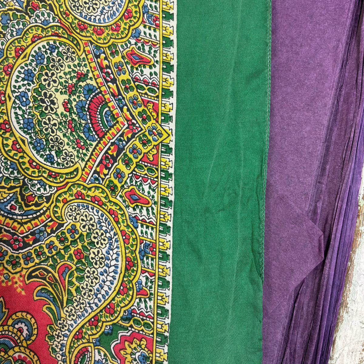Vintage Liberty of London 1950/60s Pure Silk Vibrant Paisley Scarf