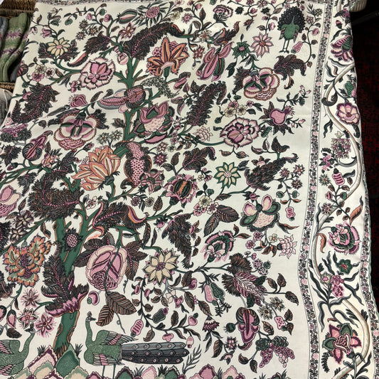Vintage Liberty of London Pure Silk Large Scarf in Tree of Life Design