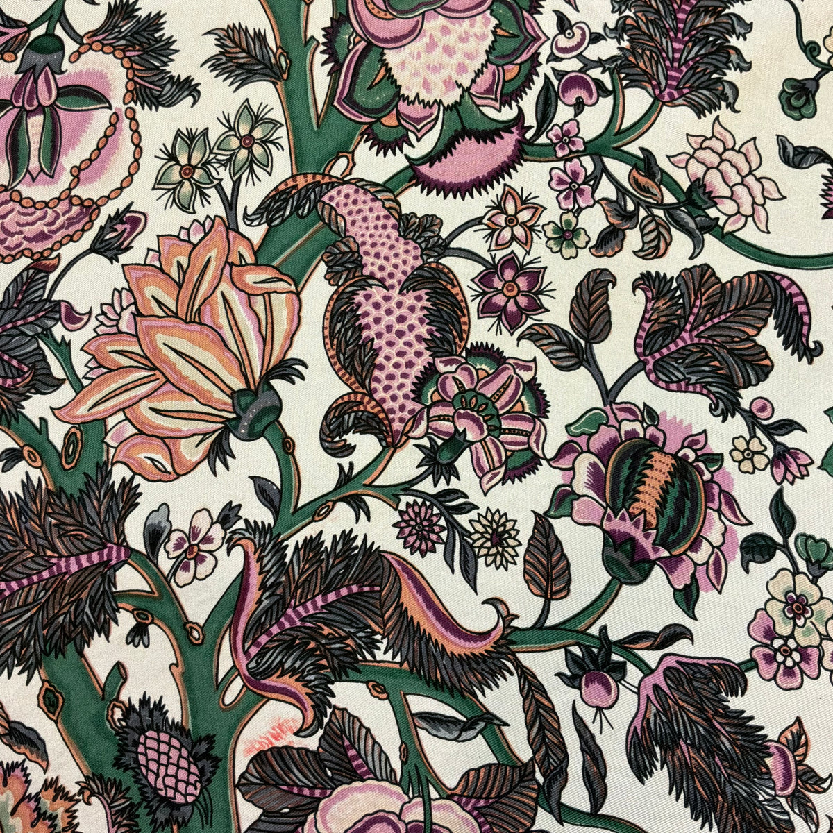 Vintage Liberty of London Pure Silk Large Scarf in Tree of Life Design