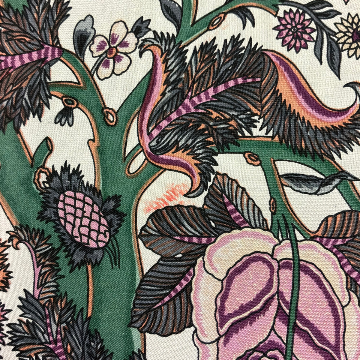 Vintage Liberty of London Pure Silk Large Scarf in Tree of Life Design