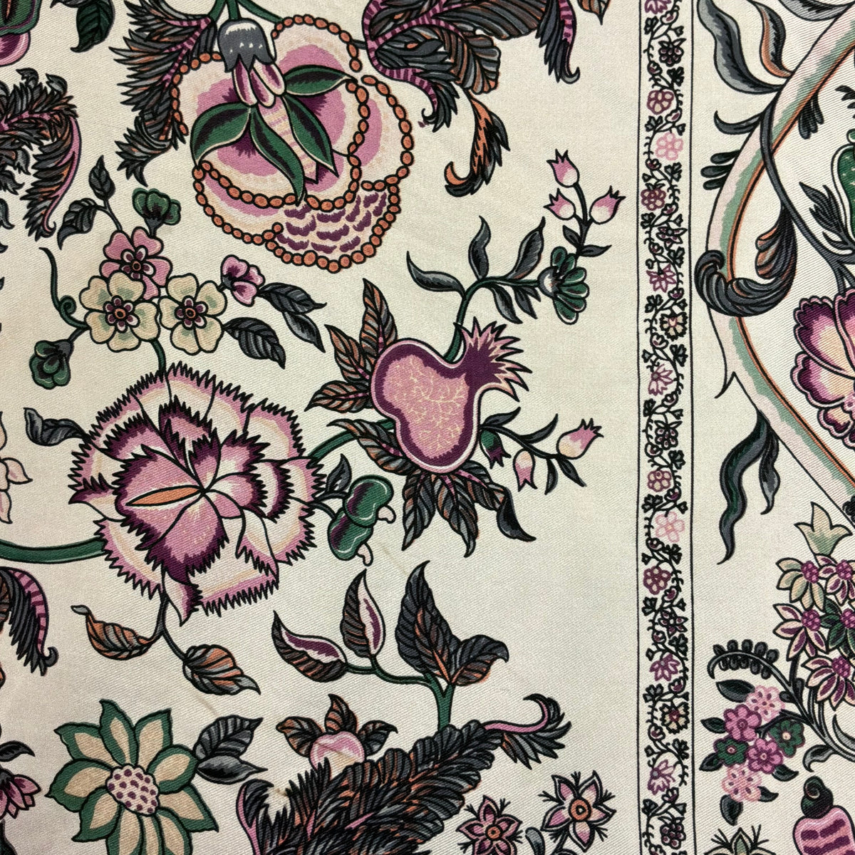 Vintage Liberty of London Pure Silk Large Scarf in Tree of Life Design