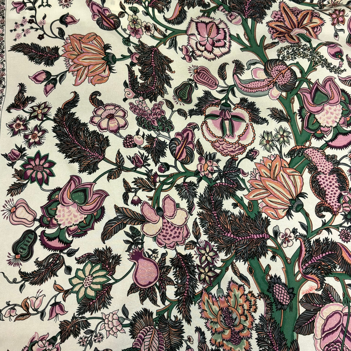 Vintage Liberty of London Pure Silk Large Scarf in Tree of Life Design