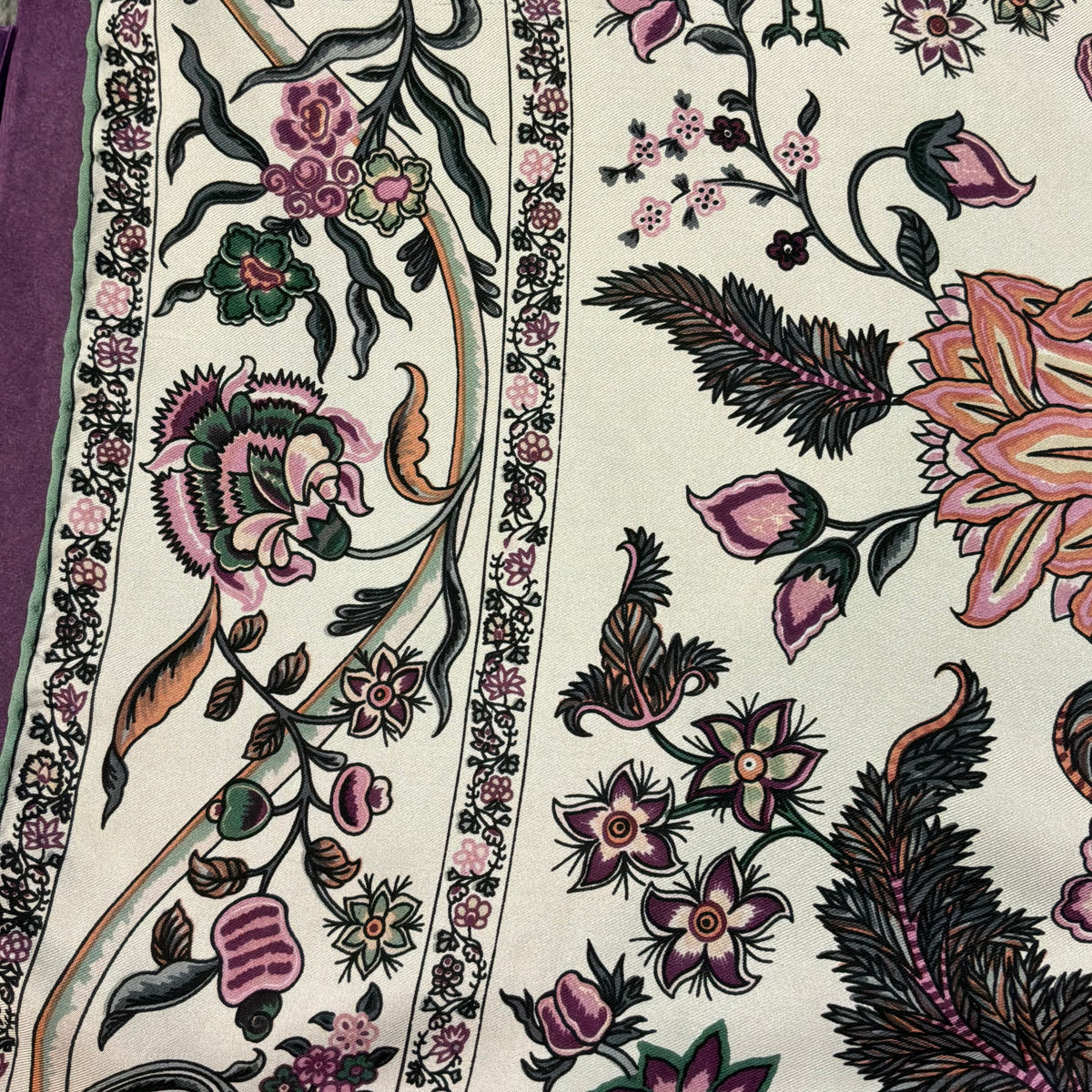 Vintage Liberty of London Pure Silk Large Scarf in Tree of Life Design