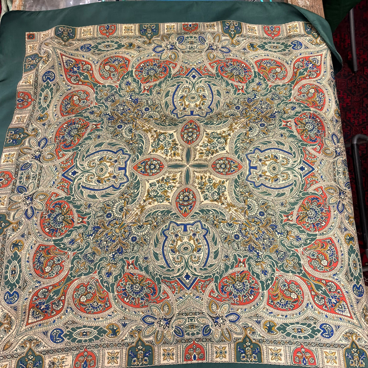 Vintage Liberty of London Pure Silk Scarf in Mid Century Paisley Print
