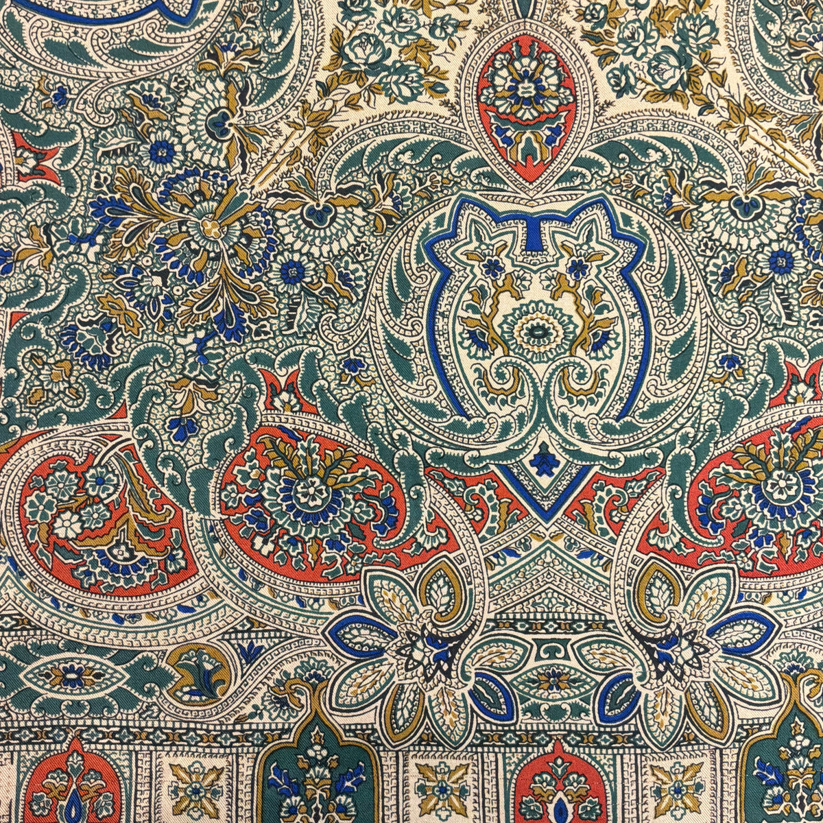 Vintage Liberty of London Pure Silk Scarf in Mid Century Paisley Print