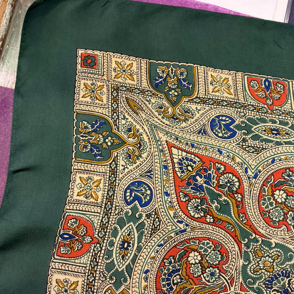 Vintage Liberty of London Pure Silk Scarf in Mid Century Paisley Print