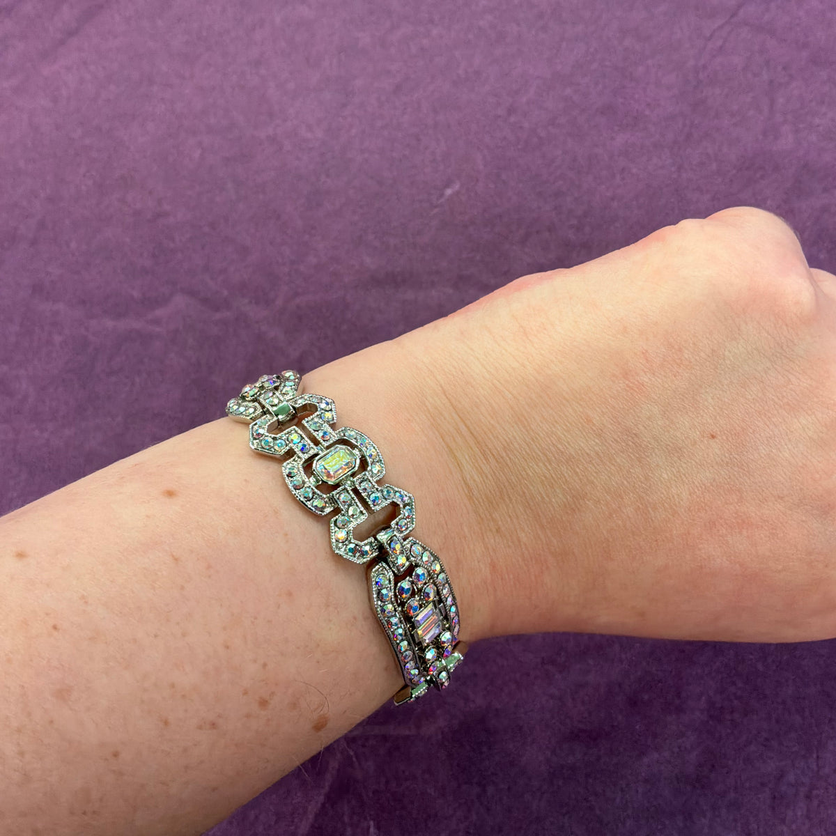 Vintage Butler & Wilson Art Deco Style Crystal Bracelet