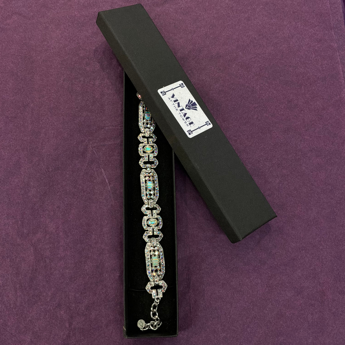 Vintage Butler & Wilson Art Deco Style Crystal Bracelet