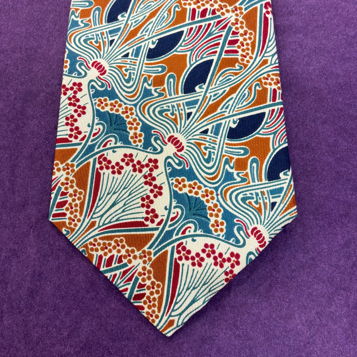 Vintage Liberty of London Ianthe Pure Silk Tie - Unused and with Original Packaging