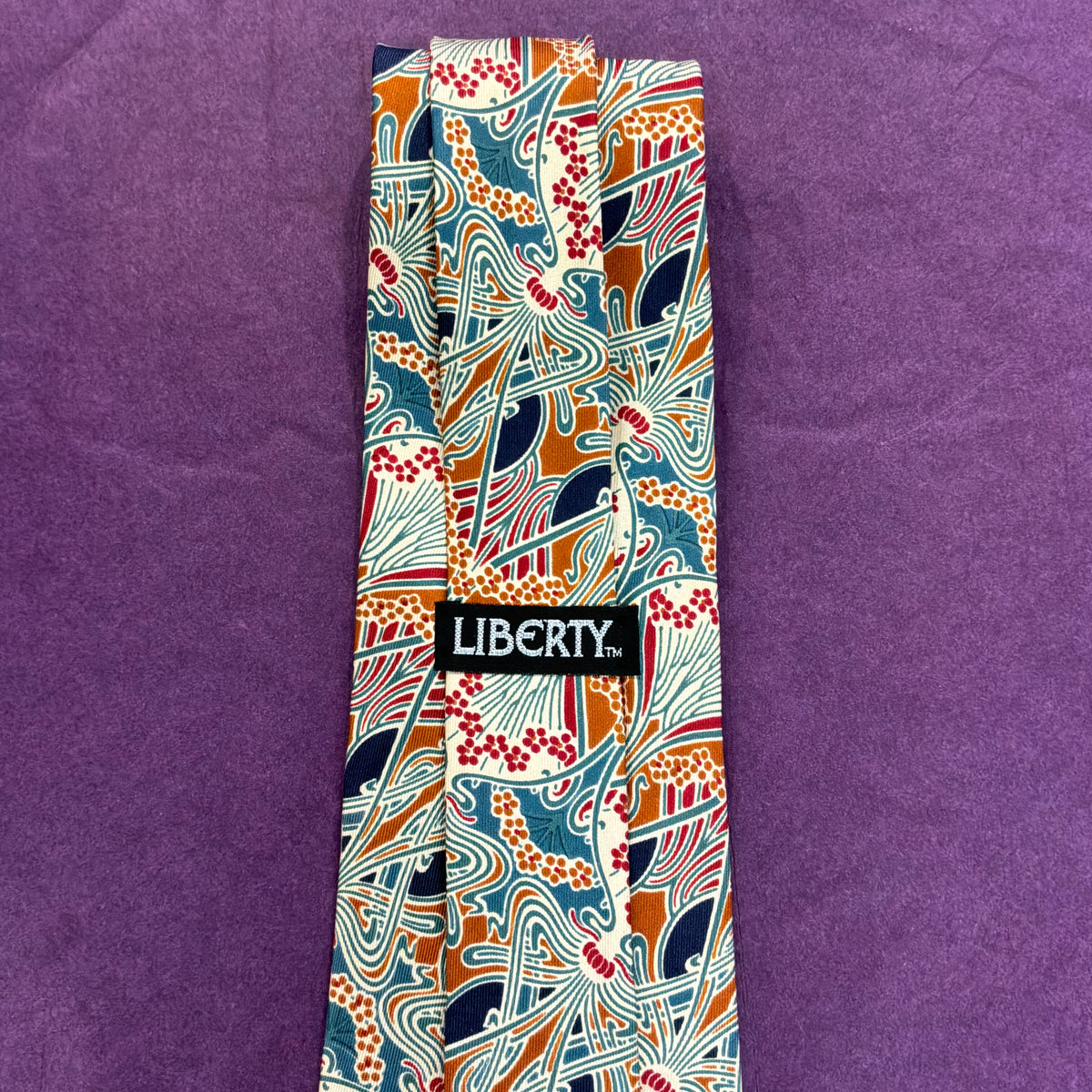 Vintage Liberty of London Ianthe Pure Silk Tie - Unused and with Original Packaging