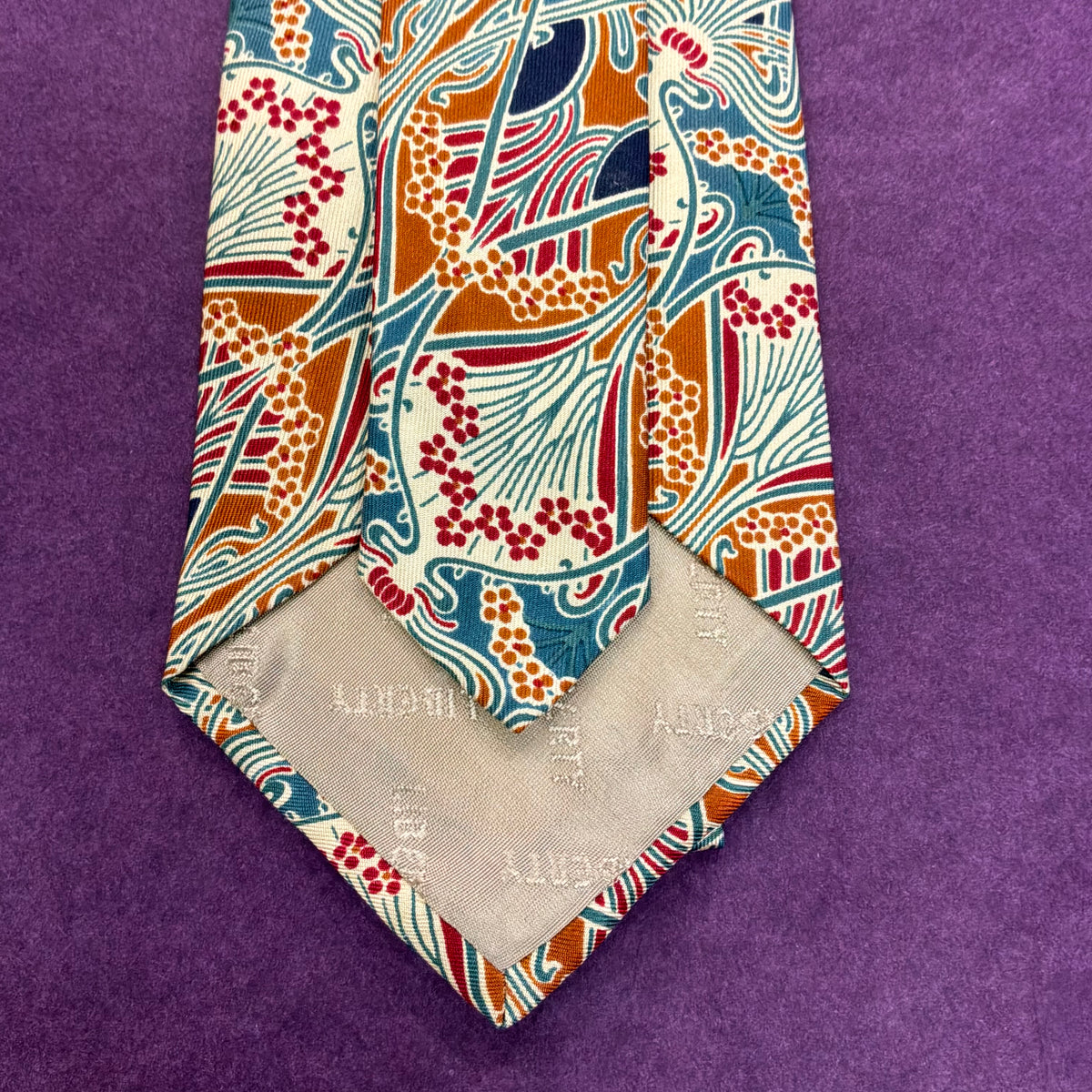 Vintage Liberty of London Ianthe Pure Silk Tie - Unused and with Original Packaging