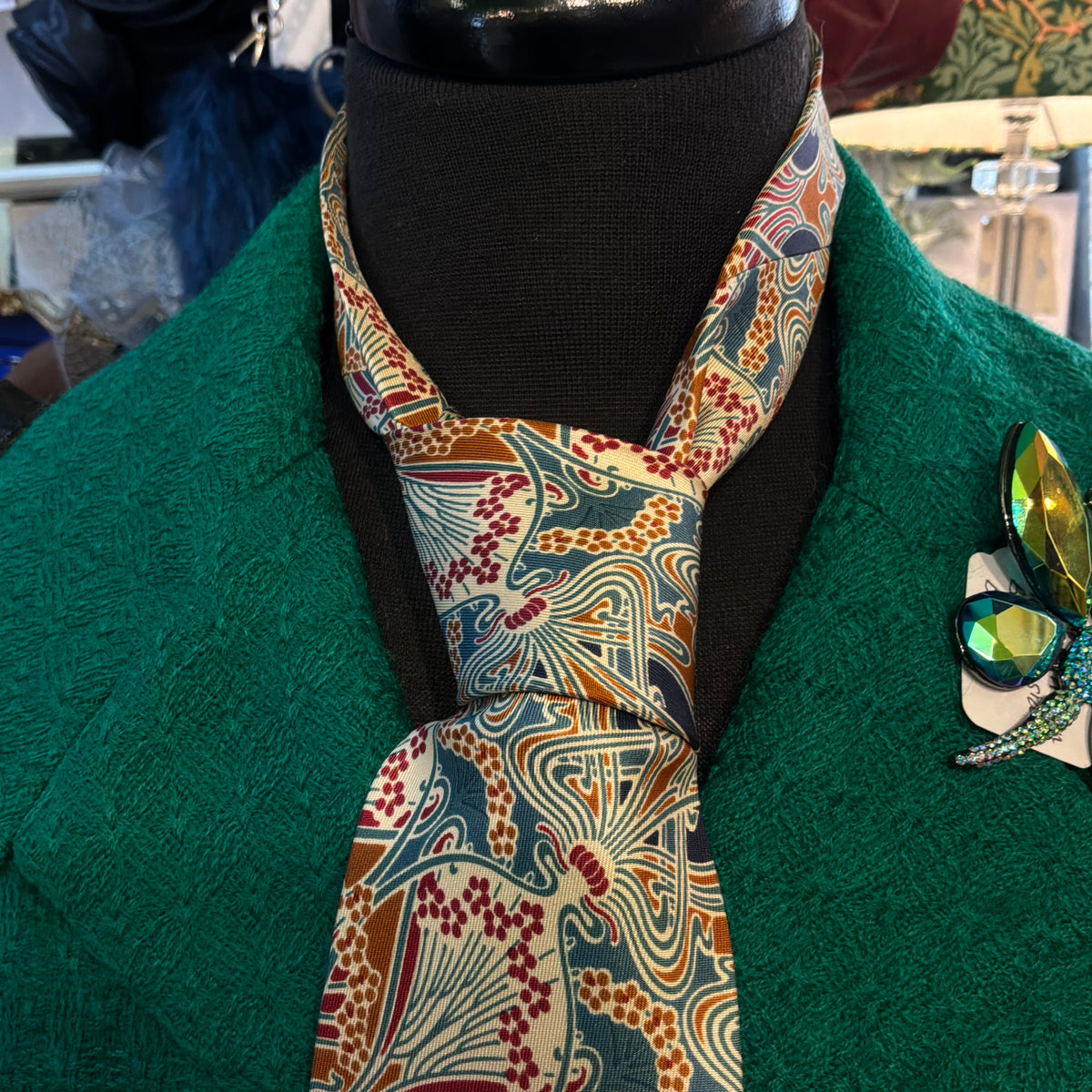 Vintage Liberty of London Ianthe Pure Silk Tie - Unused and with Original Packaging