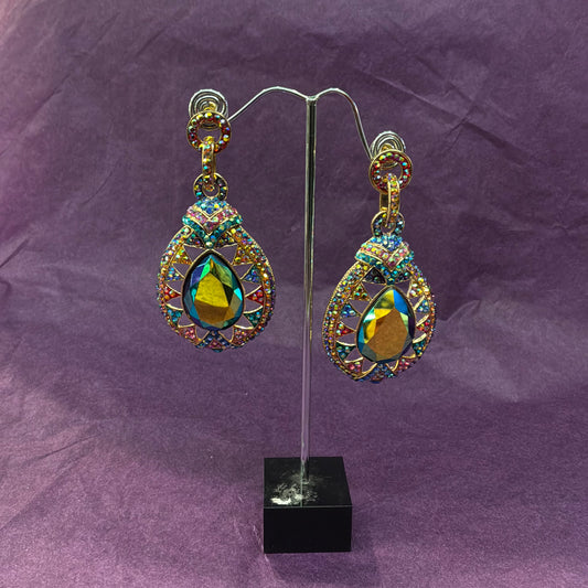 Vintage Butler & Wilson Large Crystal Drop Statement Earrings