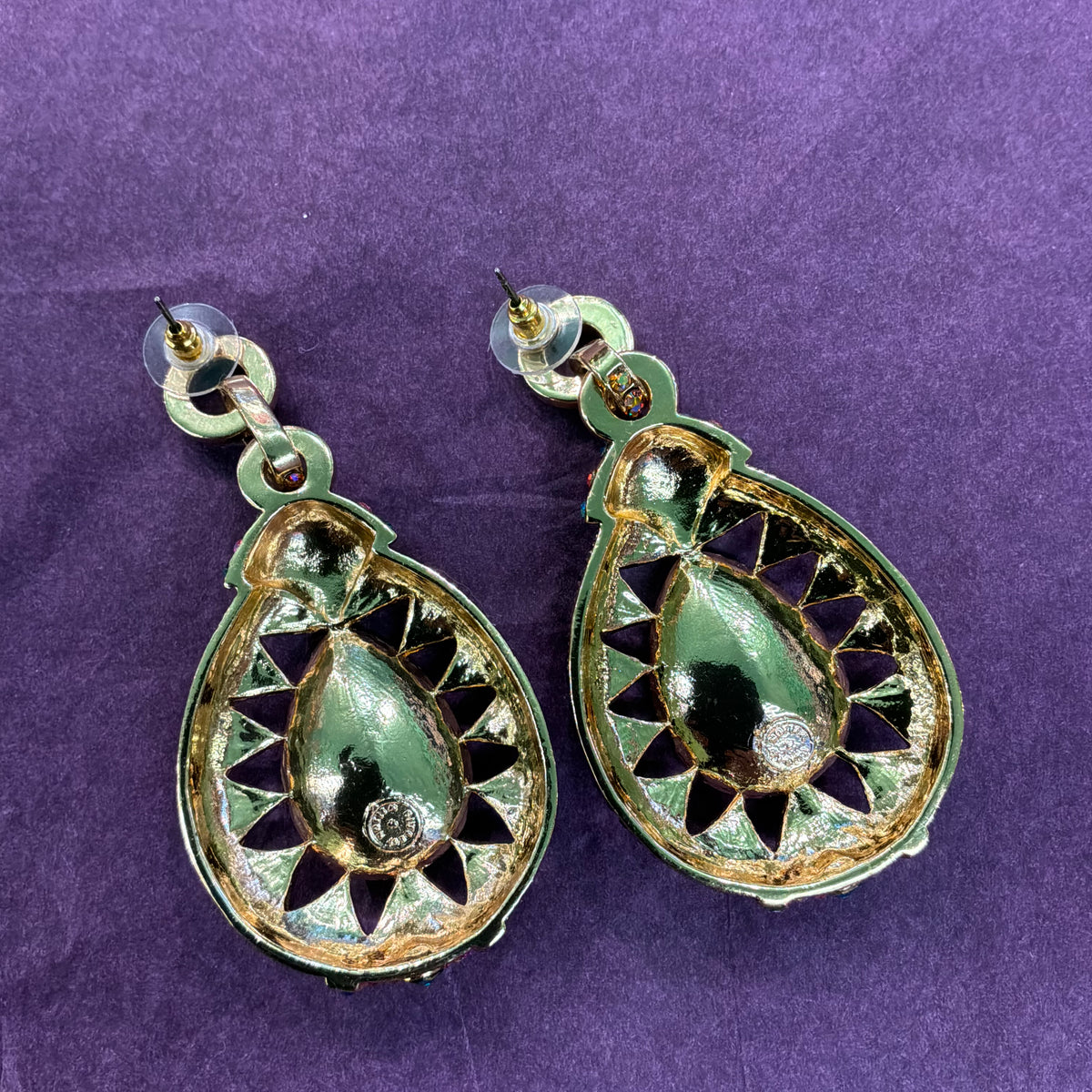 Vintage Butler & Wilson Large Crystal Drop Statement Earrings