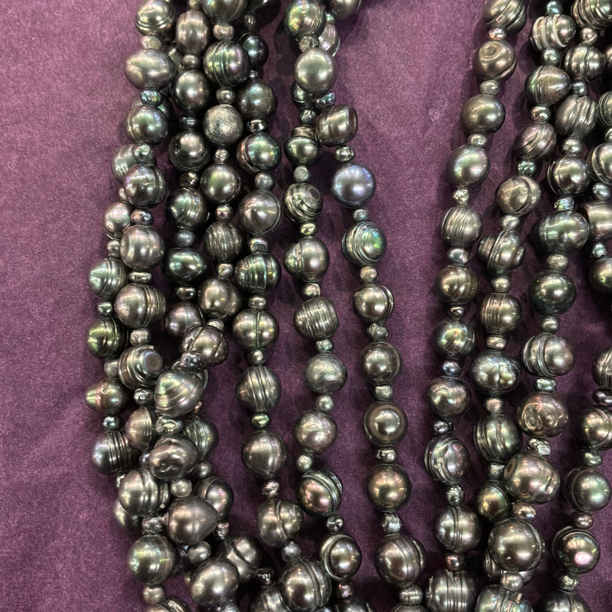 Vintage Butler & Wilson Statement Floral Necklace with  Freshwater Pearl and Mother of Pearl