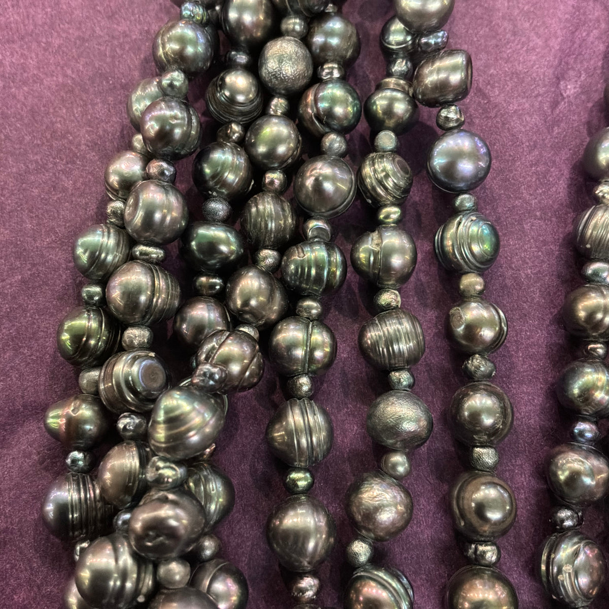 Vintage Butler & Wilson Statement Floral Necklace with  Freshwater Pearl and Mother of Pearl