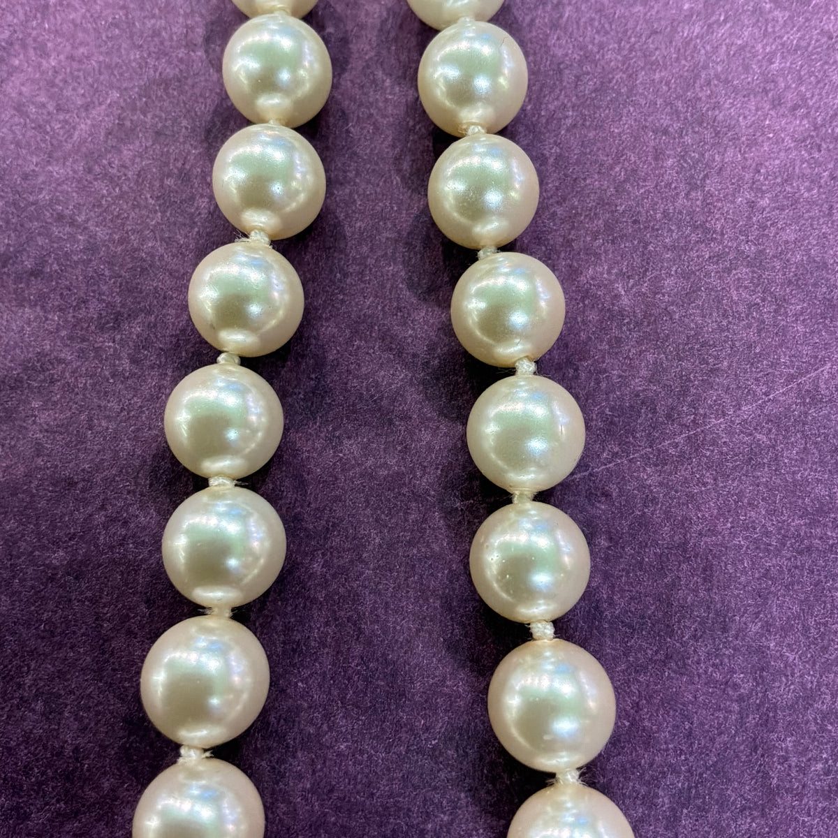 Clarion Pell Faux Pearl Necklace Princess Grace Kelly Replica Crystal Pendant