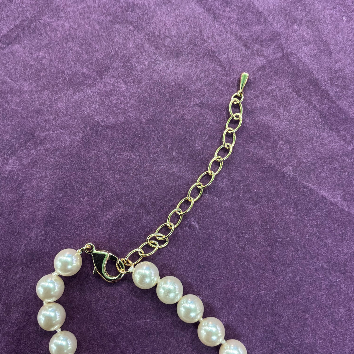 Clarion Pell Faux Pearl Necklace Princess Grace Kelly Replica Crystal Pendant