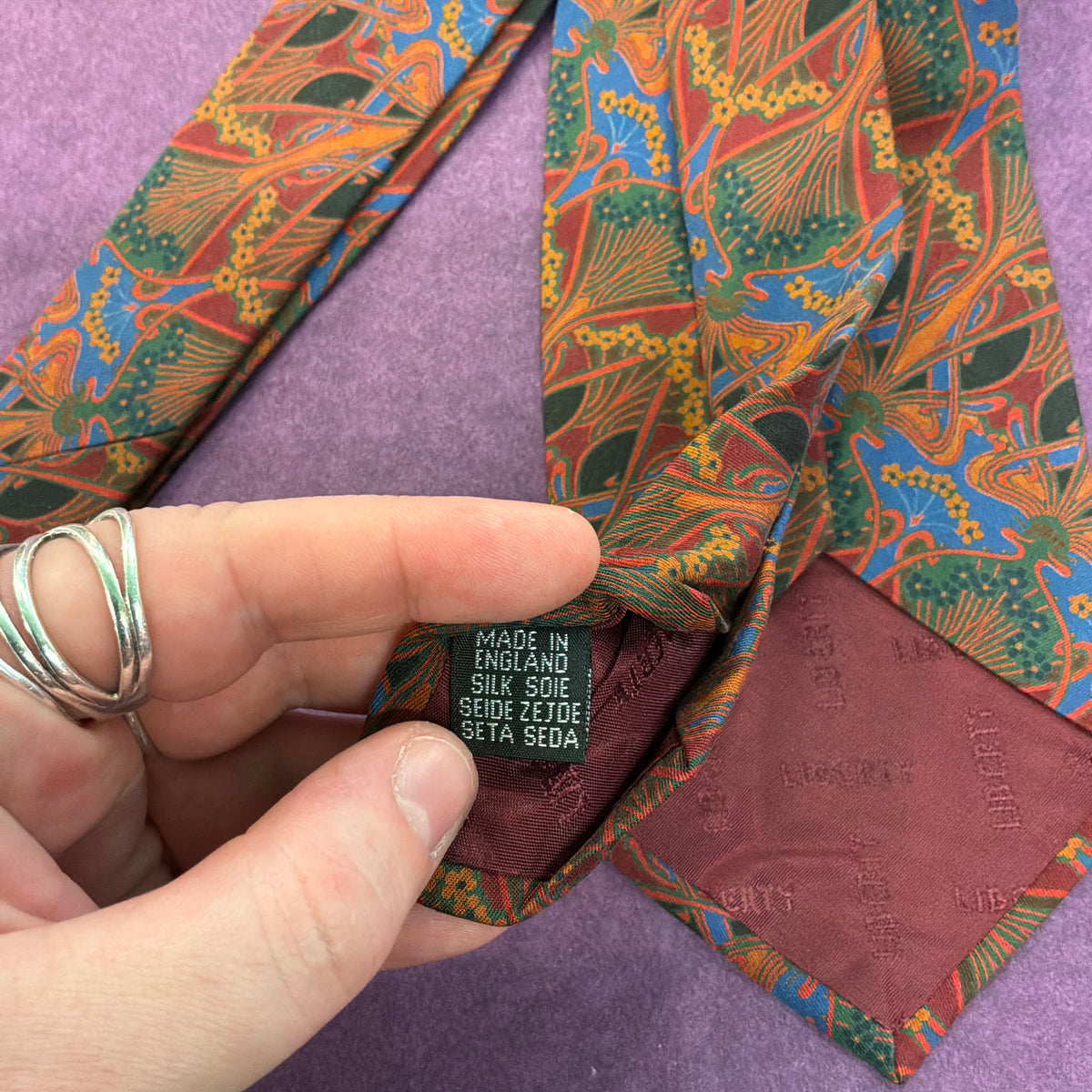 Vintage Liberty of London Ianthe Silk Tie